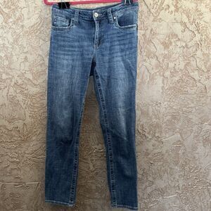 Kut From The Kloth Blue Skinny Jeans Women’s Size 6 26 Inseam Mid Rise Stretch